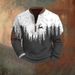 Cross-Border 3D Men's Half Zipper European American Autumn And Winter Printed Sweatshirt_viptrois.com