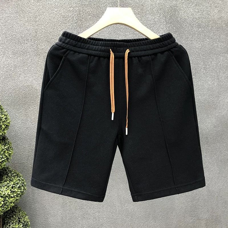 Summer Men's Loose Fit Shorts Trendy Brand Thin Design Sporty Casual Solid Color Five Point Pants_viptrois.com