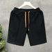 Summer Men's Loose Fit Shorts Trendy Brand Thin Design Sporty Casual Solid Color Five Point Pants_viptrois.com