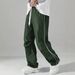 Men's Quick-Dry Casual Pants With Drawstring - Summer Lightweight Straight Fit Trousers, Breathable & Versatile For Daily Wear_viptrois.com