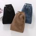 Kid's Clothing Boys' Pants One Piece Velvet Autumn And Winter New Children's Velvet Thickened Winter Clothes Corduroy Internet Celebrity Street Trend_viptrois.com
