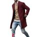 Loom Loom 2024 European And American Foreign Trade New Men's Trench Simple Coat Casual Woolen Mid-Length Jacket_viptrois.com
