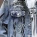 Men's Clothing new versatile men's jackets spring and autumn high end trendy brand graffiti print fitted denim jacket for men_viptrois.com