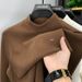 Men's Clothing Half High Collar Double Sided Velvet Bottoming Shirt Thick Warm Inner Wear Sweater Men's Long Sleeved T_viptrois.com