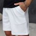 Men's Clothing Knitted Shorts Summer Loose Straight Casual Pants_viptrois.com
