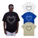 Tide Brand American Small Neckline Love Cat Print Loose Men's And Women's Same Casual Summer Short Sleeves_viptrois.com