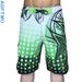 Men's Casual Travel Shorts Plaid Color Printing Quick-Drying Surfing Beach Pants_viptrois.com
