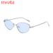 Personalized Metal Cat Eye Frame Sunglasses Hot Sale Trendy Party Ins Style Sunglasses_viptrois.com