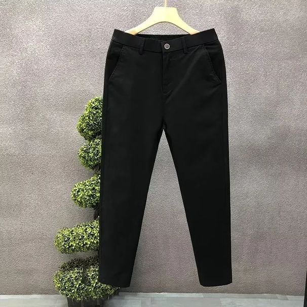 Herren Freizeit Hose Sommer Trend Ige Dünne Baumwolle Kleine Hose Mit Geradem Bein Business Kurze Hose Neuen Stil_viptrois.com