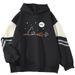 American Style Color Block Sweatshirt For Men, Loose Fit, Niche Cat Print Pullover, Cool And Stylish Outerwear_viptrois.com