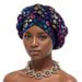 New Fashion Temperament Small Print Stamping Fried Dough Twists Braid Hat Muslim Baotou Headband_viptrois.com