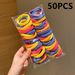 Kids Clothing Simple Temperament Hair Rope Rubber Band Head Tie High Elastic Durable Hair_viptrois.com