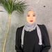 Women's Hijab headscarf lace mesh breathable headscarf beaded diamond elastic lace ladies hood cap_viptrois.com