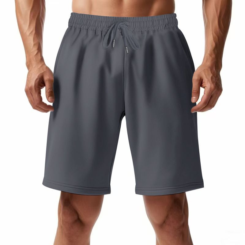 Amekaji Men's Drawstring Shorts - Loose Fit Workout Jogger Shorts With Side Pockets For Gym & Casual Wear_viptrois.com