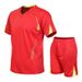 Men's Clothing Outdoor Sports Sleeve Short-sleeved Quick-drying Sweatshirt Team Printed Football Clothes_viptrois.com