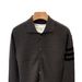100% Pure Wool Men’s Cardigan – Timeless Knit Blazer (M-3XL, Grey/Black/Khaki)_viptrois.com