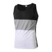 "Men's Slim Fit Workout Tank Top - Breathable Polyester Sleeveless Gym Vest With Striped Design For Summer Sports & Casual Wear"_viptrois.com