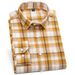 Men's Clothing Premium Cotton Flannel Checkered Long Sleeve Shirt - Breathable, Soft & Stylish Casual Button-Up For Everyday Wear (Multiple Colors)_viptrois.com