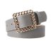 Women's Belt Hollow Square Buckle Women's Decorative Belt Elegant Simple Jeans Belt _viptrois.com