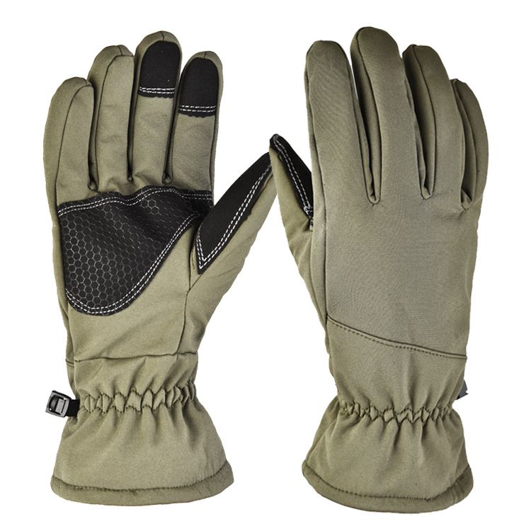 Outdoor sports warm non slip waterproof touch screen tactical camouflage mountaineering training plus velvet autumn and winter ski gloves_viptrois.com