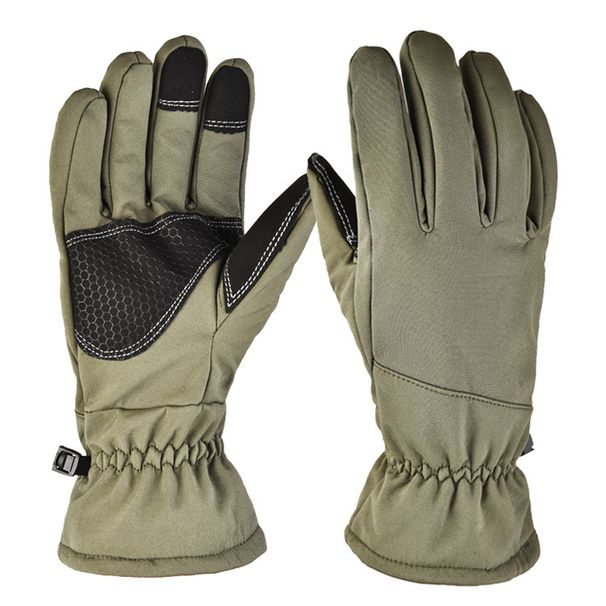 Outdoor sports warm non slip waterproof touch screen tactical camouflage mountaineering training plus velvet autumn and winter ski gloves_viptrois.com