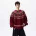 New Jacquard Christmas Knitted Sweater Men's Premium Lazy Autumn And Winter Casual Sweater_viptrois.com