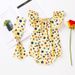 Baby clothes newborn baby one-piece clothes summer baby girl printing fly-sleeved coat super cute one-piece crawling clothes hair accessories 2 sets_viptrois.com