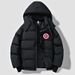 Men's Clothing Couple's Winter Hooded Loose Fitting Versatile US Map Logo Solid Color Windproof And Cold Resistant Cotton Coat_viptrois.com