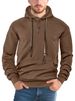 Men's Casual Pullover Hoodie - Oversized Streetwear Sweatshirt With Side Pockets (Black/Grey/Yellow/White/Navy/Coffee, S-XXXL)_viptrois.com