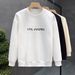 Loom Loom Trendy Apricot Casual Sweatshirt For Men, Spring And Pullover Top, 2024 New Autumn Men's Long Sleeve Base Shirt_viptrois.com