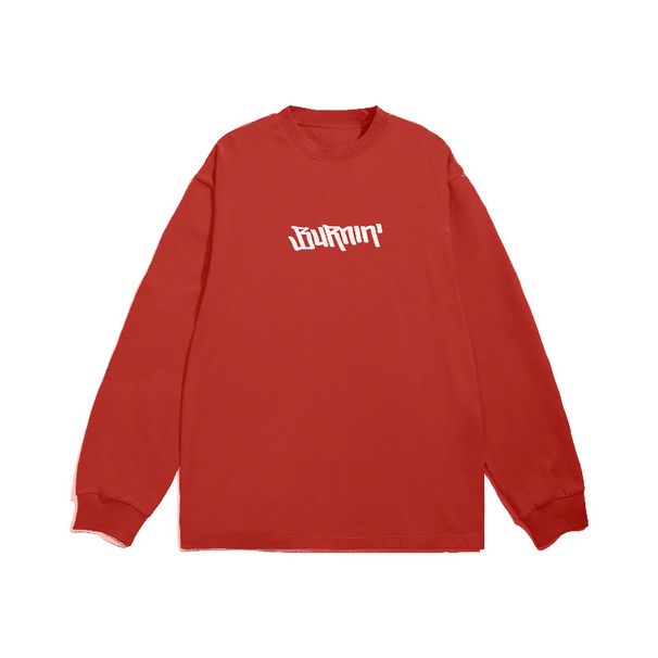 Men's Clothing Pure Cotton Loose Round Neck Long Sleeve All Match Top_viptrois.com