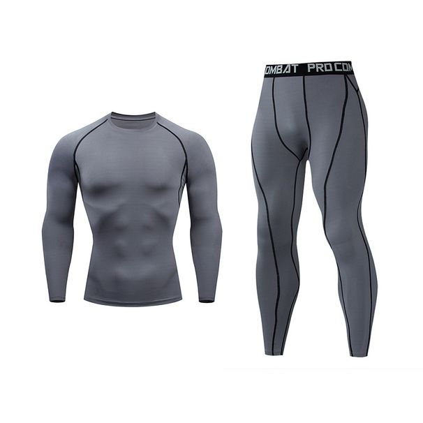 Men's Clothing Domestic Elastic Breathable Yoga Running Quick Drying Breathable Training Sports Fitness Colorful Long Sleeved Suit_viptrois.com