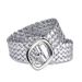 Women Braided Belts SummerVersion Of The Word Buckle PU Decorative Dress Belt Ladies Sweet Princess Candy Color Braided Belt_viptrois.com