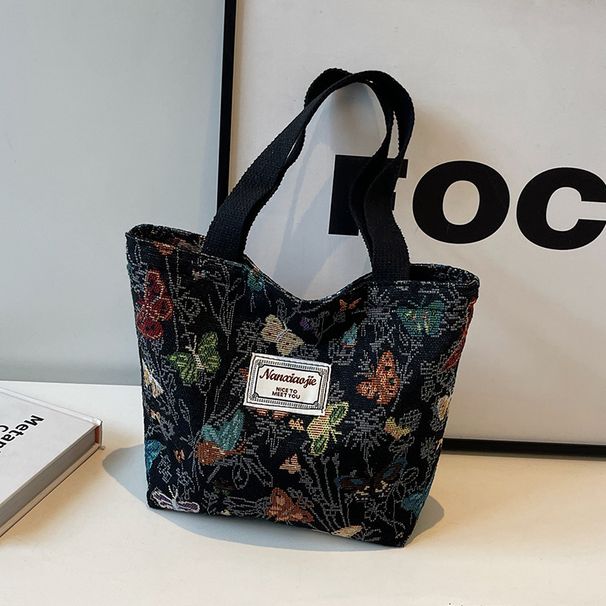 Women's Tote Bag Large Capacity Large Capacity Butterfly Canvas Bag Commuter Tote Bag Women's Fashion Go Out Shoulder Mommy Bag_viptrois.com