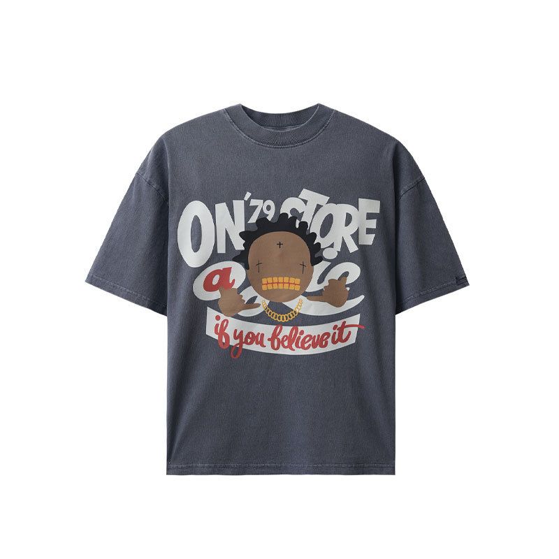 Spring And Autumn New Loose Niche Design American Chic Unisex T-Shirt Top_viptrois.com