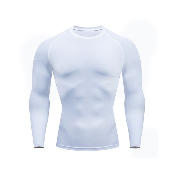 Men's Clothing Spot Fitness Slim Outdoor Sports High Elastic Quick Drying Cycling Training Breathable Tight Colorful Long Sleeves_viptrois.com