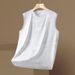 Men's Clothing Vest Summer Leisure Sports Breathable Round Neck Waistcoat New Sleeveless T Shirt Top Clothes Sweatshirt_viptrois.com