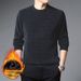 Pure Men's Winter Warm Half Turtleneck Casual Loose Thickened Chenille Fleece Sweatshirt Base Shirt_viptrois.com