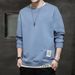 Men’s Layered Look Long Sleeve T-Shirt – Korean Streetwear Pullover, Autumn Essentials, Ribbed Hem Casual Top_viptrois.com
