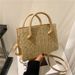 Women's Shoulder Bags A Trendy Solid-color Pp Woven, Elegant And Retro Small Square Single-shoulder Crossbody Bag For A Stylish And Trendy Woman_viptrois.com