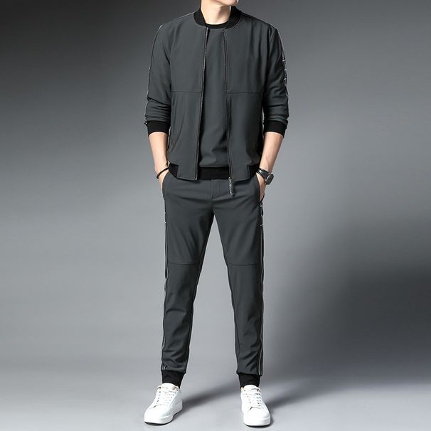 2025 Spring and Autumn Trendy Sports Father's Set, 3-Piece for Men, Casual Sportswear, Men's Hoodie Set bc00_viptrois.com