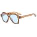 Men's Sunglasses New Trend Ins Personality Large Frame Sunglasses Internet Celebrity Same Style Toad Sunglasses Retro Double Beam Sun_viptrois.com