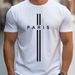 Fashion Men's T-shirt Large Silhouette Loose Printing Sports And Leisure Slim-fit Round Neck Short-sleeved T-shirt_viptrois.com