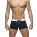 UXH Men's Solid Color Sexy Side Print Boxer Tight Simple Beach Sports Four-Corner Swim Trunks_viptrois.com