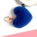Winter Plush Anti Rabbit Fur Love Ball Keychain Pendant Creative Bag Accessories Car Key Chain Pendant_viptrois.com