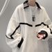 Korean Version Of Men's Coat High-end Ins Trendy Spring And Autumn Top Casual Loose Jacket Trendy Brand Trendy American Baseball Jersey_viptrois.com