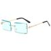 Fashion Square Rimless Sunglasses For Women - UV400 Protection Gradient Lens Chic Style Outdoor Sports Driving Fishing_viptrois.com