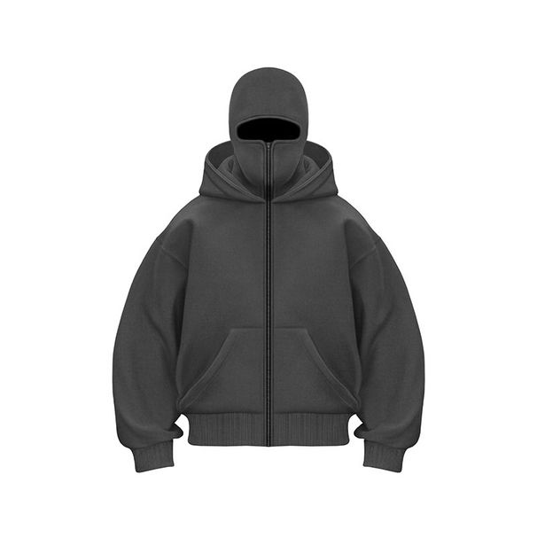 Men's Clothing Autumn Ins New Hooded Sweater Short Jacket Men And Women Double Hat Autumn And Winter Couple Pure Cotton_viptrois.com