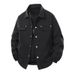 Men's Retro Style Corduroy Jacket - Slim Fit Turn-Down Collar Casual Blazer For Spring & Autumn (White, Black, Army Green, Caramel)_viptrois.com