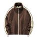 Men's Fleece-Lined Zip-Up Jacket – Winter Stand Collar Color-Block Pullover (Polyester Blend, Thickened, Side Pockets, Street & Sport Style)_viptrois.com